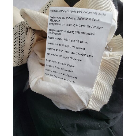 Piazza Sempione Womens Striped Beige One Button Blazer Size 46 Stretch Italy - Picture 6 of 10